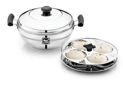 Next Future Idli Steamer Stainless Steel 2 Plate 8 idlis Idli Maker Steel